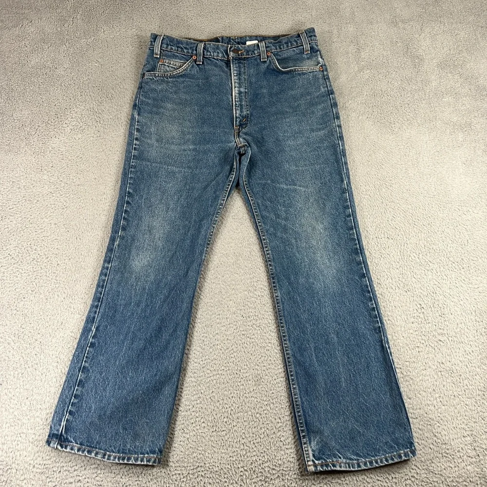 Vintage Levis Jeans Mens 36x30 Orange Tab 517 Bootcut 90s Made in USA